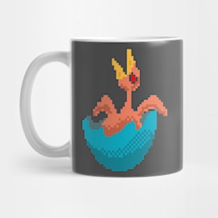 upset naked baby pixel Mug